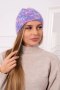 Czapka damska Cina K259 fioletowa  