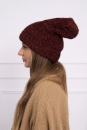 Czapka damska Delia K260 bordowa  