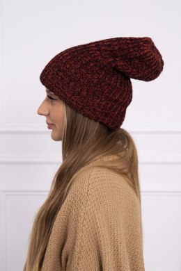 Czapka damska Delia K260 bordowa  