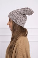 Czapka damska Delia K260 ciemno beżowa  