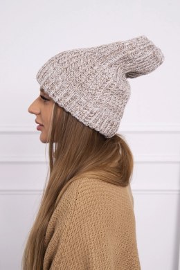 Czapka damska Delia K260 jasno beżowa  