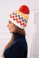 Czapka damska Laila K283 ecru  