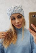Czapka z polarem Adela K282 niebieska  