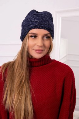 Czapka z polarem Edyta K298 granatowa  