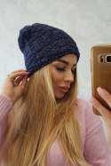 Czapka z polarem Edyta K298 granatowa  