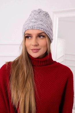 Czapka z polarem Edyta K298 szara  