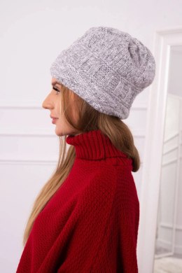 Czapka z polarem Edyta K298 szara  