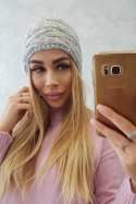 Czapka z polarem Edyta K298 szara  