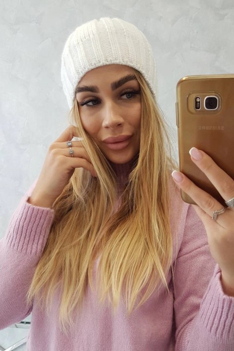 Czapka z polarem Ida K320 biała Czapka z polarem Ida K320 biała