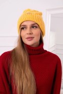 Czapka z polarem Wanda K281 żółta  
