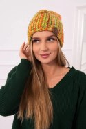 Czapka z polarem Zoja K306 zielony neon  