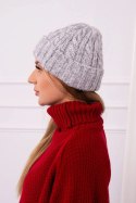 Czapka z wywinięciem Ariana K299 szara  