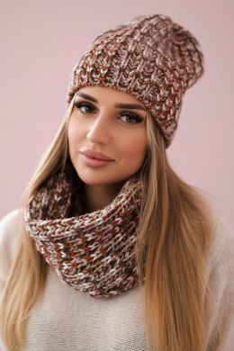 Komplet damski Flawia K269 rudy+brązowy  