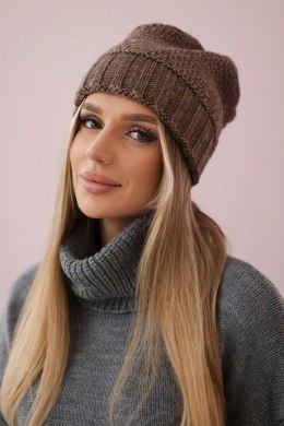 Czapka damska Danuta K331 mocca  