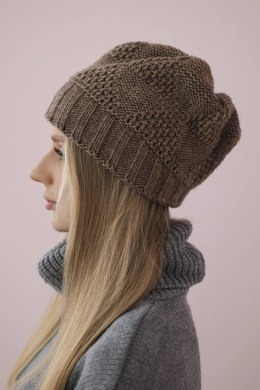 Czapka damska Danuta K331 mocca  