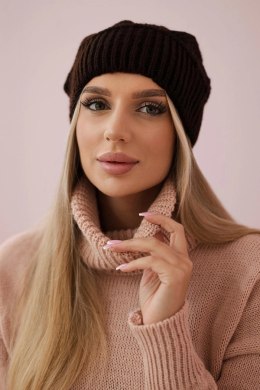 Czapka damska Ingrid K371 brązowa  