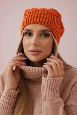 Czapka damska Ingrid K371 pomarańczowa  