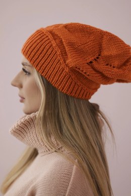 Czapka damska Ingrid K371 pomarańczowa  