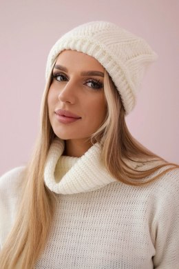 Czapka damska Klarysa K393 ecru  