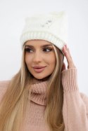 Czapka damska Larisa K395 ecru  