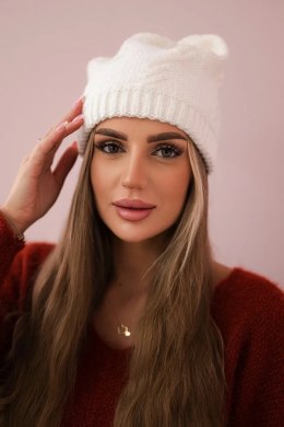 Czapka damska Lorena K377 biała  