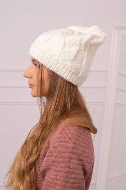 Czapka damska Majka K376 ecru  