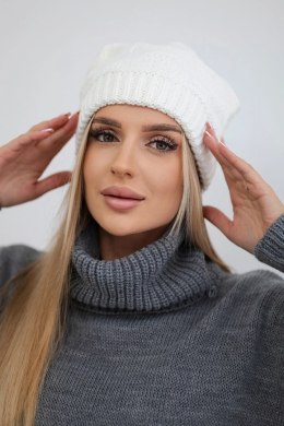 Czapka damska Nastia K373 biała  