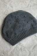 Czapka damska Nastia K373 ciemno szara  