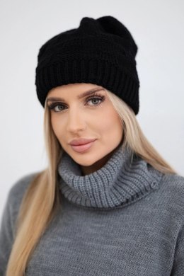 Czapka damska Nastia K373 czarna  