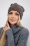Czapka damska Nastia K373 mocca  