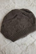 Czapka damska Nastia K373 mocca  
