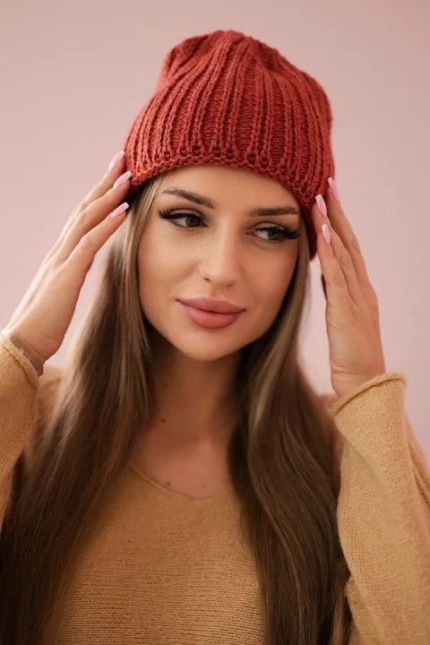 Czapka damska Rebeka K345 ruda  