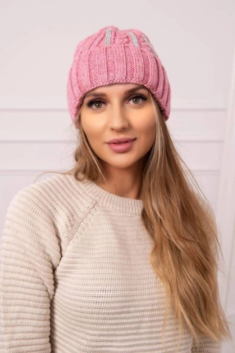 Czapka damska Selena K384 ciemno różowa Czapka damska Selena K384 ciemno różowa