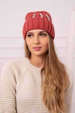Czapka damska Selena K384 ruda  