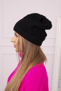 Czapka damska Uliana K408 czarna  