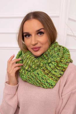 KN15 Komin damski zielony neon  