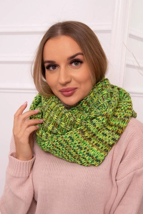 KN15 Komin damski zielony neon  