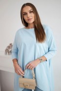 Bluzka oversize błękitna  