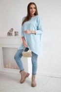 Bluzka oversize błękitna  