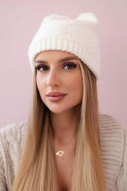 Czapka damska Lorena K377 ecru  