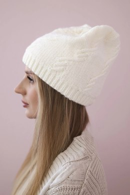 Czapka damska Lorena K377 ecru  