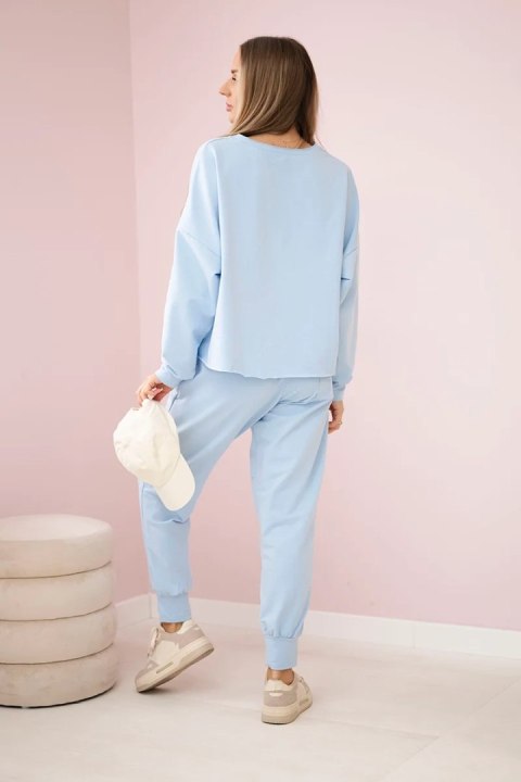 Komplet 2-częściowy bluza + spodnie błękitny Komplet 2-częściowy bluza + spodnie błękitny