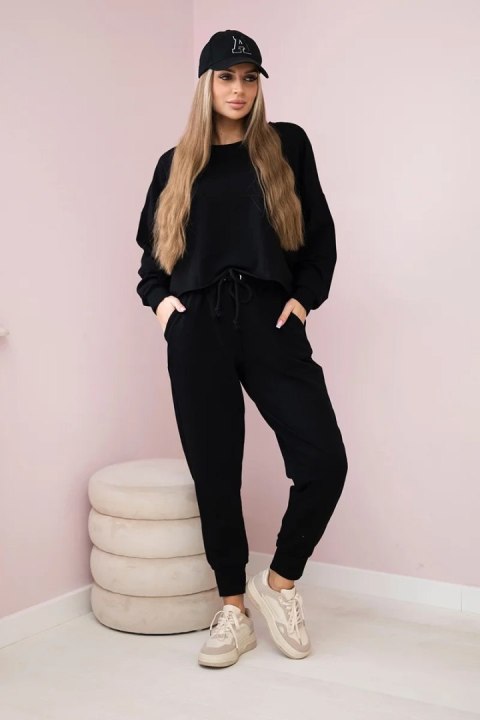 Komplet 2-częściowy bluza + spodnie czarny Komplet 2-częściowy bluza + spodnie czarny