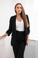 Komplet elegancki marynarki ze spodniami czarny  
