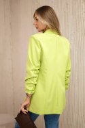 Marynarka z klapami elegancka kiwi  