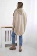Bluza ocieplana oversize jasno beżowa  