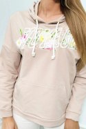 Bluza z napisem Voyage beżowa  