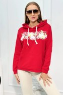 Bluza z napisem Voyage czerwona  