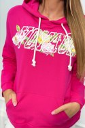 Bluza z napisem Voyage fuksja  