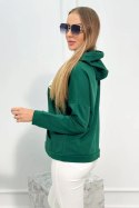 Bluza z napisem Voyage zielona  